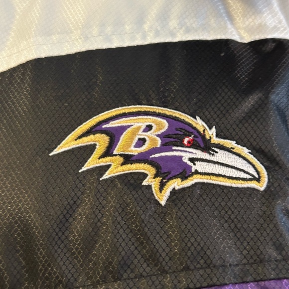 Baltimore Ravens Fur-Trim Hooded Belted Puffer - Picture 4 of 12